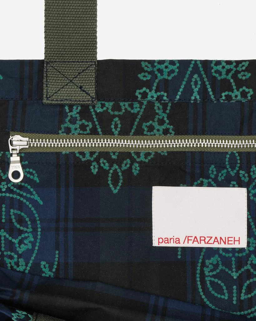 Paria Farzaneh Halley Check Big Bag Blue 4