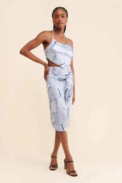 4th & Reckless 4th & Reckless Simonne Printed Skirt 1