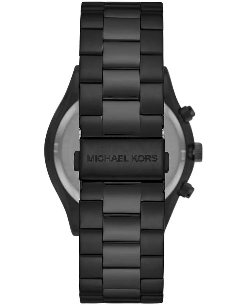 Michael Kors Men's Slim Runway Black Stainless Steel Bracelet Watch, 44mm 2