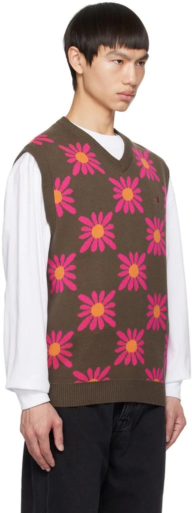 Awake NY Brown Floral Vest 2