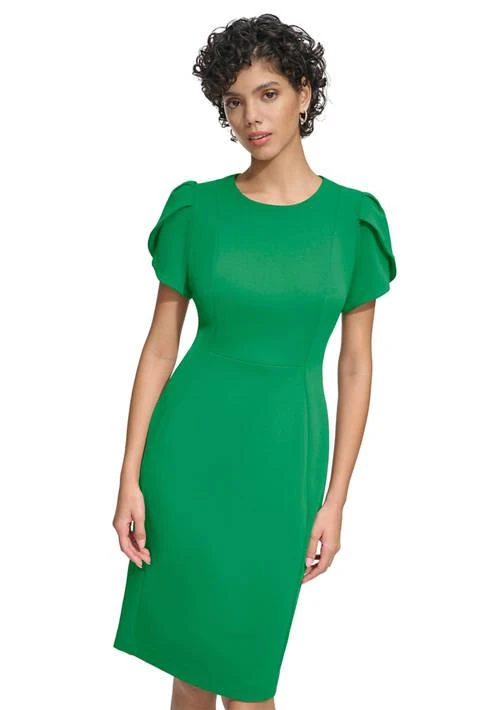 Calvin Klein Klein Womens Solid Sheath Dress 1