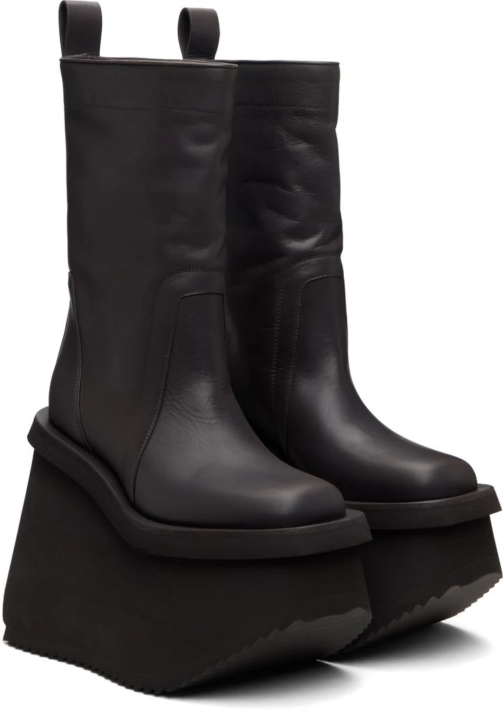 Rick Owens Gray Concordians Factory Boots 4