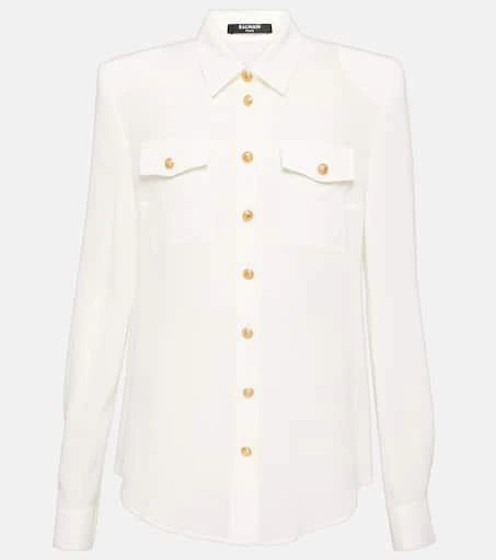 Balmain Crêpe de chine shirt 1