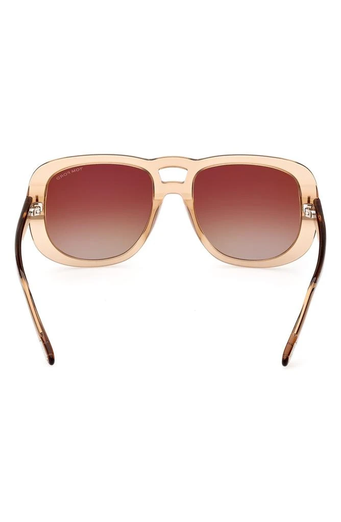 Tom Ford 56mm gradient light brown aviators 0400022832957_LIGHTBROWNGRADIE  main image 2