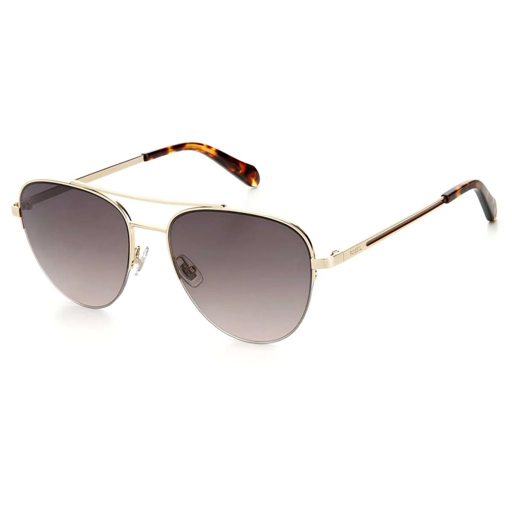 Fossil Fossil Women's Gold Aviator Sunglasses 1