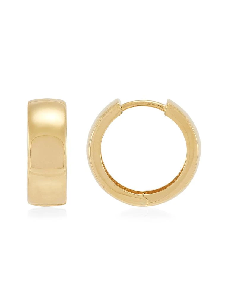 Saks Fifth Avenue 14K Yellow Gold Huggie Earrings 4