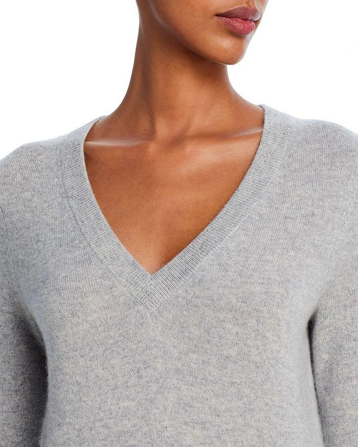 AQUA V-Neck Cashmere Sweater - Exclusive 5