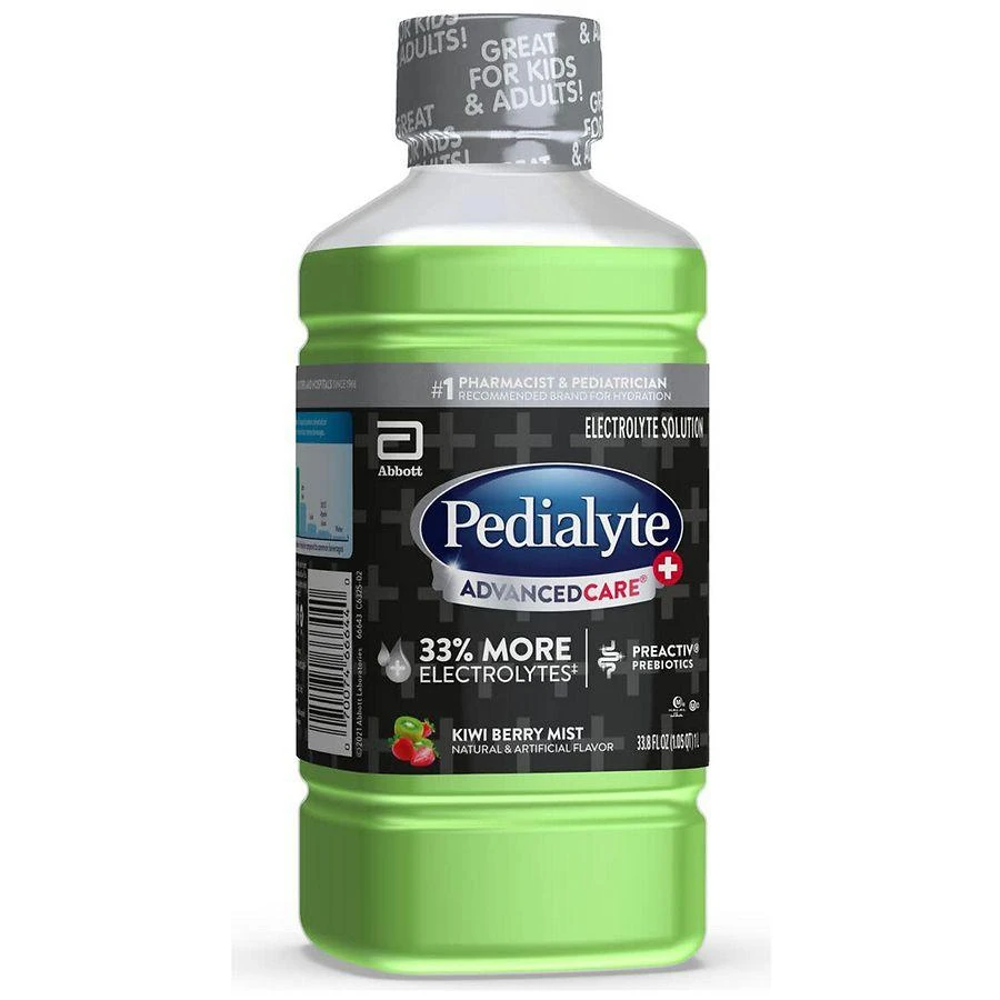Pedialyte Electrolyte Solution Kiwi Berry Mist, Liter 3
