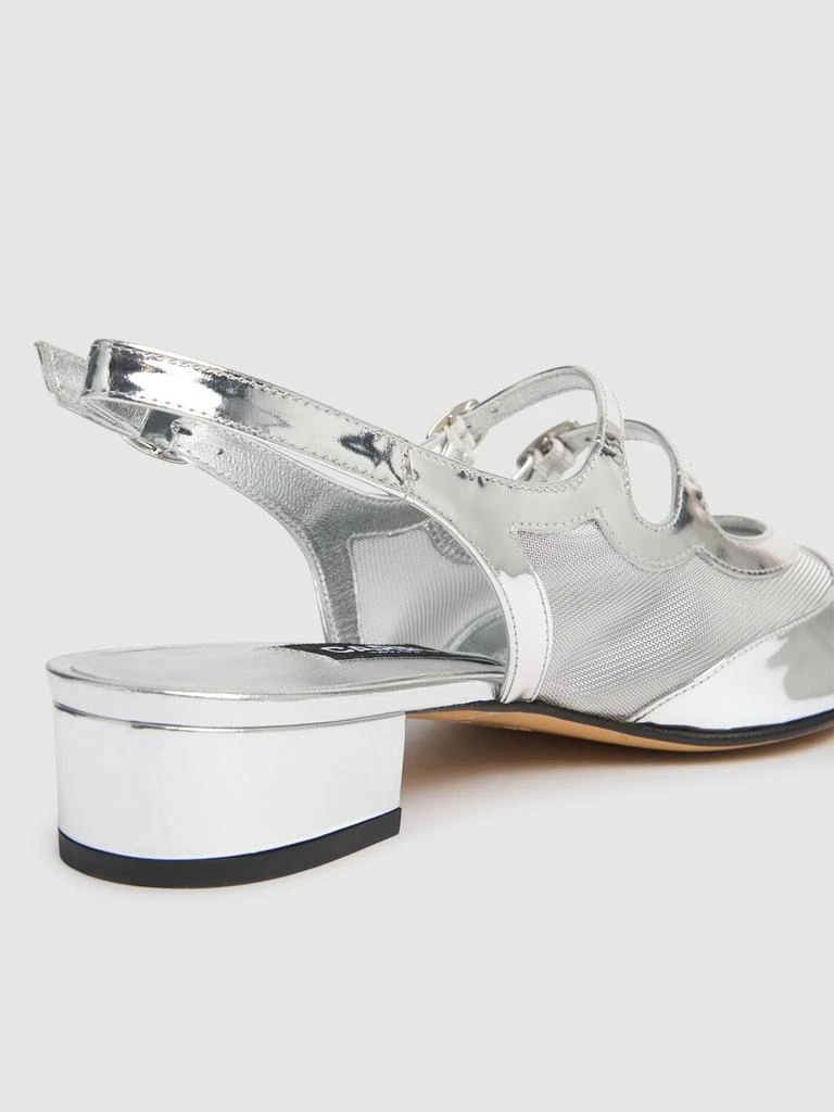 Carel 20mm Peche Night Leather & Mesh Heels 3