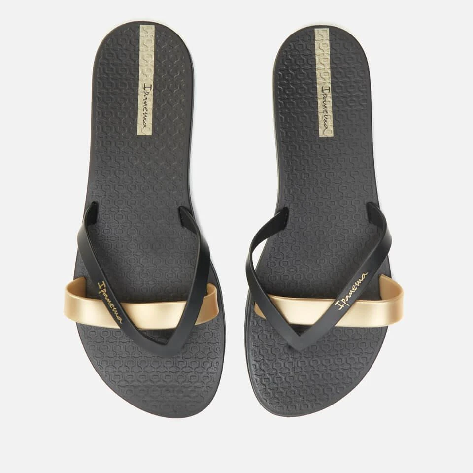 Ipanema IPANEMA WOMEN'S KIREI 21 FLIP FLOPS - BLACK/GOLD 1