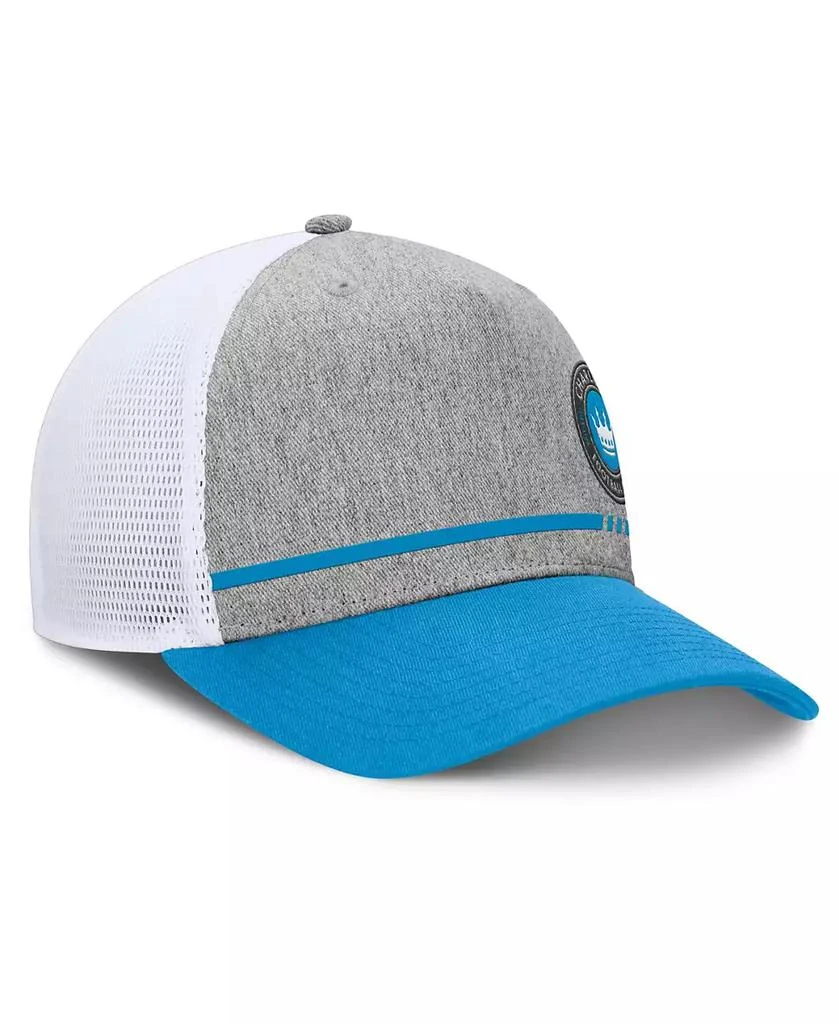 Fanatics Men's Heather Gray Charlotte FC Low Block Trucker Adjustable Hat 2