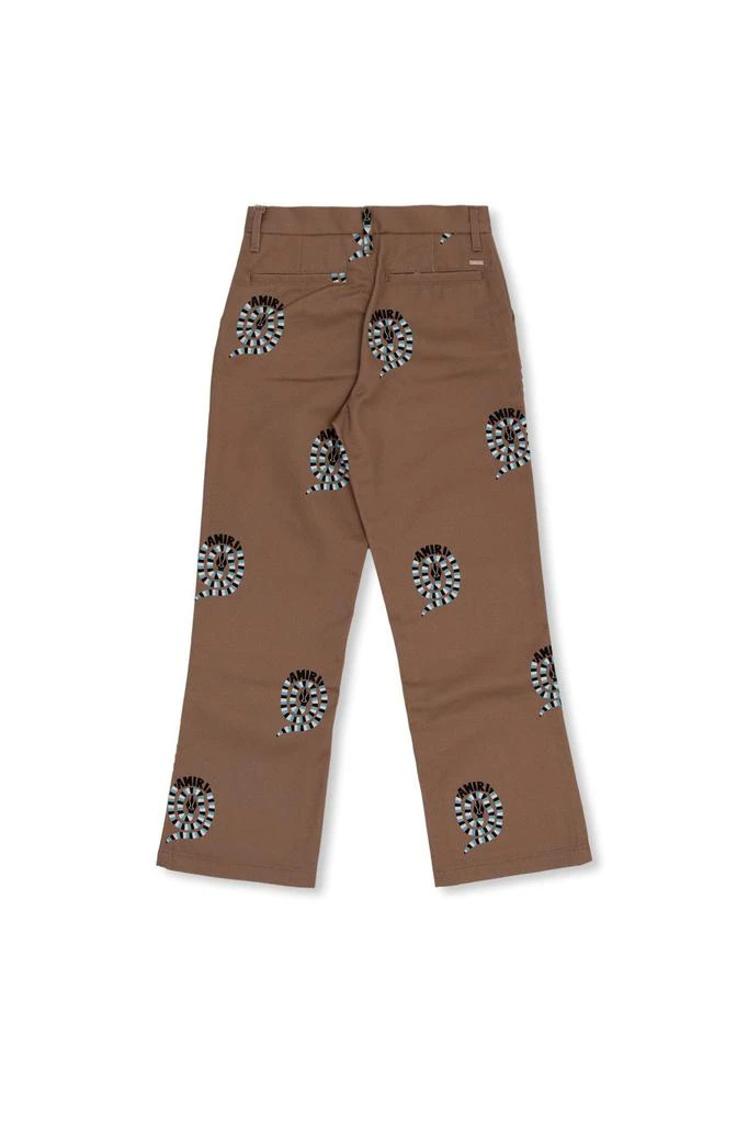 AMIRI Amiri Kids Snake Motif Straight Leg Pants 2