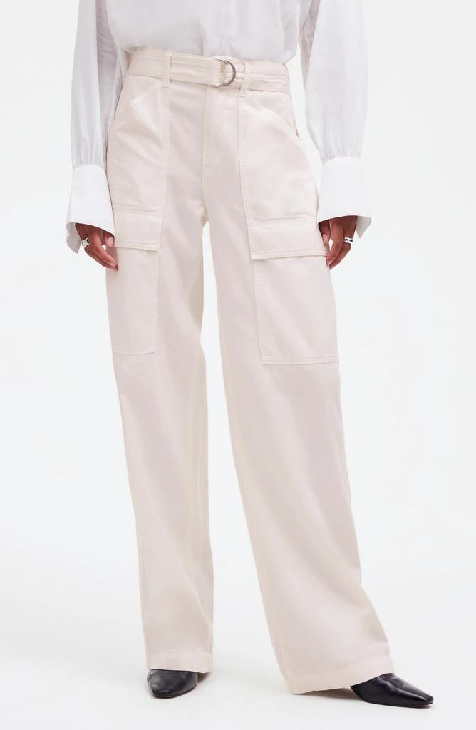 Madewell Belted Slouchy Straight Leg Cargo Pants 1