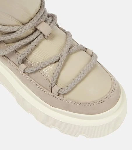 INUIKII Leather shearling-trimmed snow boots 6