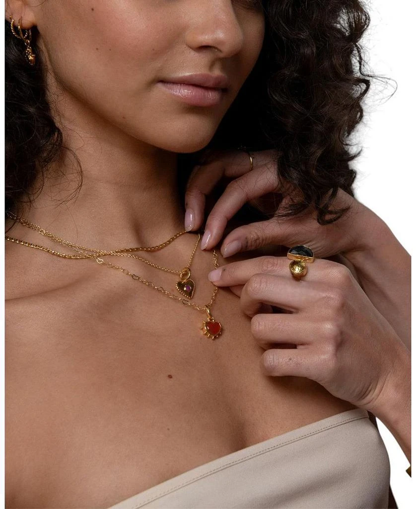 Ottoman Hands Onyx Heart Charm 3