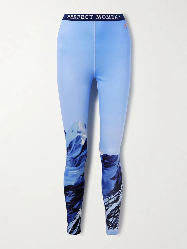 PERFECT MOMENT Printed Stretch-jersey Leggings