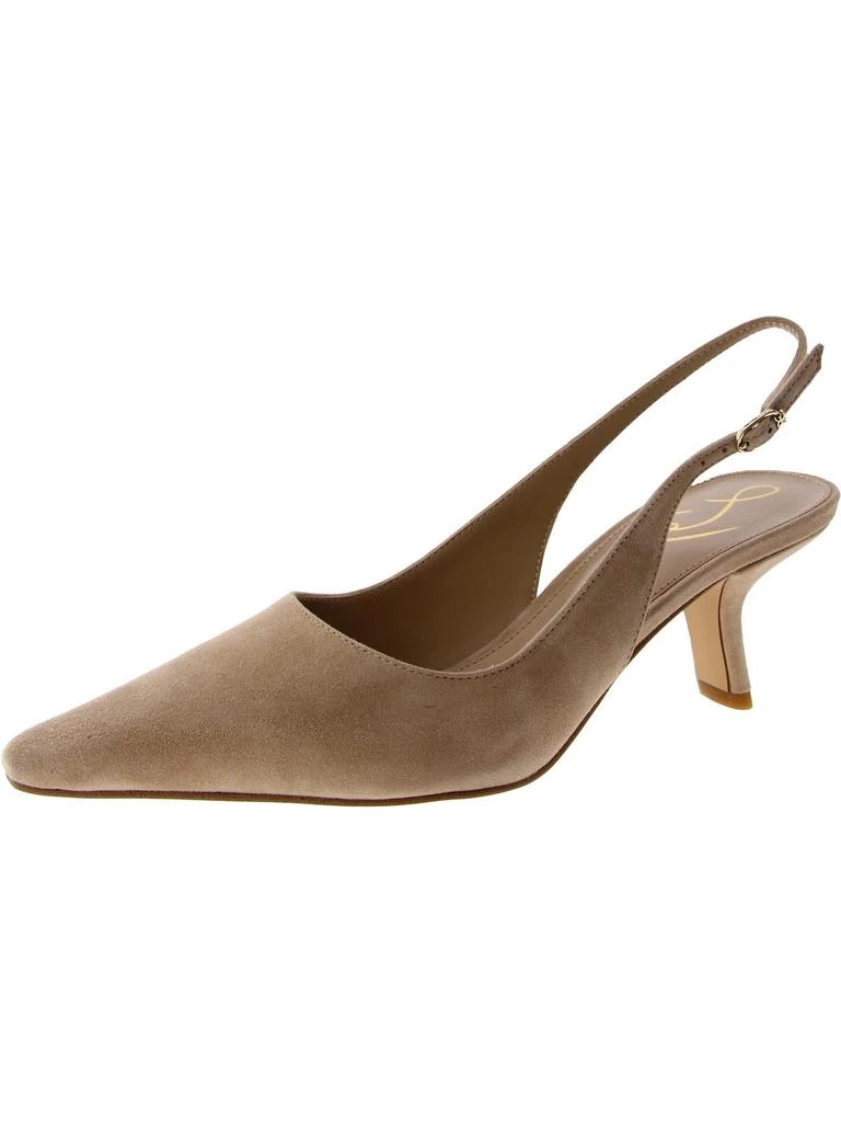 Sam Edelman Womens Suede Slingback Kitten Heels 1