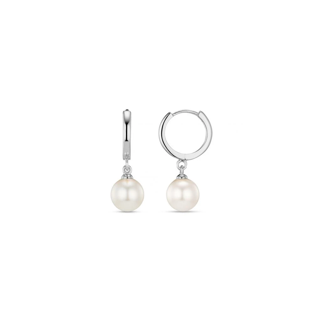 Orelia London Pearl Drop Huggie Hoop Earrings 1