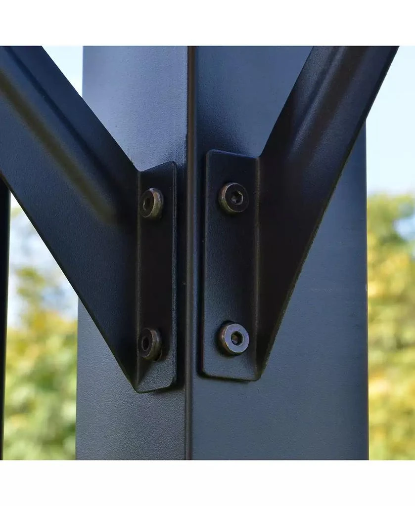 Outsunny 12
x 10
Outdoor Patio Gazebo Pergola with Retractable Canopy Roof 7