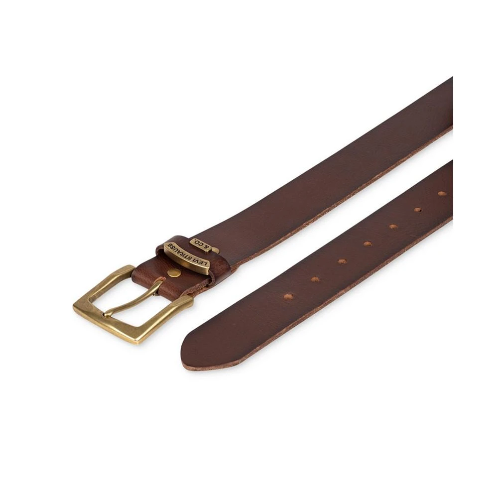 Levi's Men's Gold Buckle Leather Belt 4