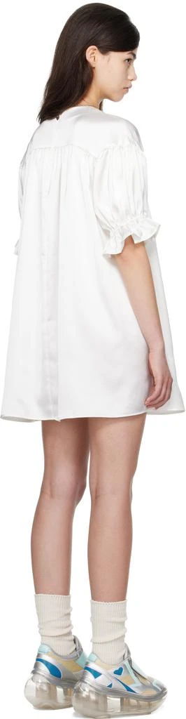 I
m Sorry by Petra Collins SSENSE Exclusive White JennyFax Edition Puff Sleeve Minidress 3