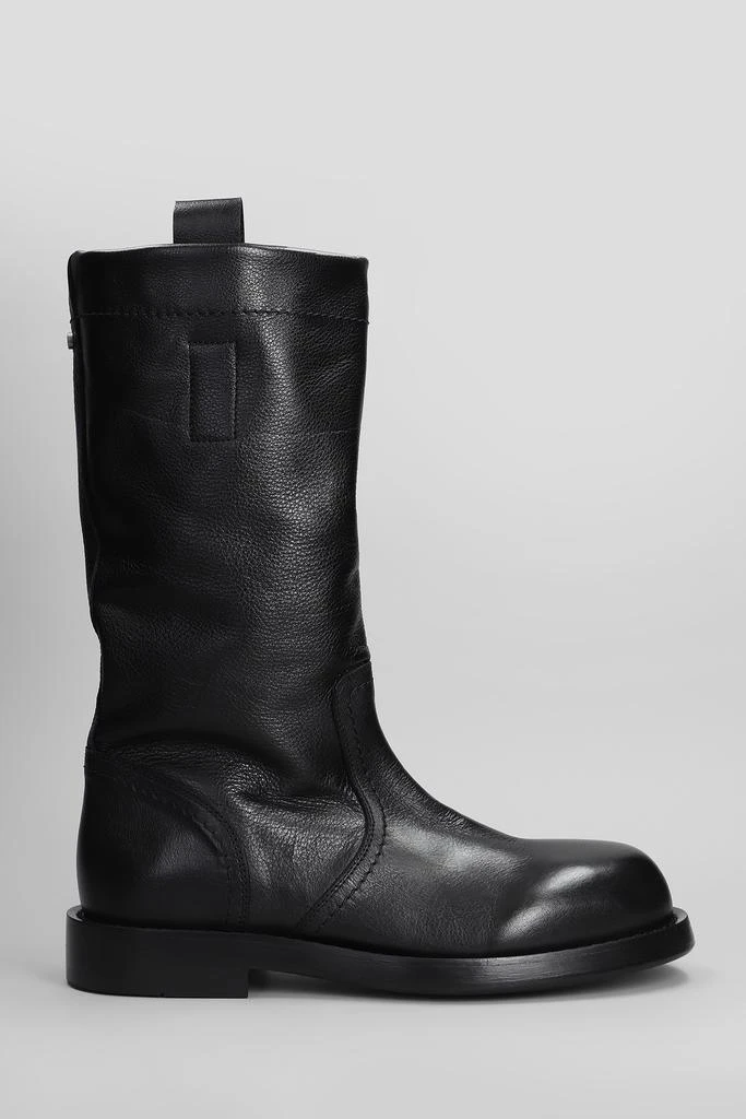 ANN DEMEULEMEESTER Bente Boots In Black Leather 1