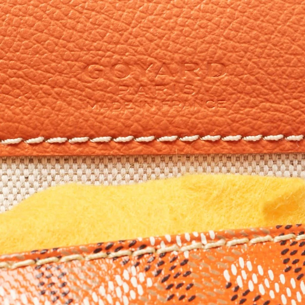 Goyard Goyard Orange Goyardine Coated Canvas and Leather Saint Louis PM Tote 9