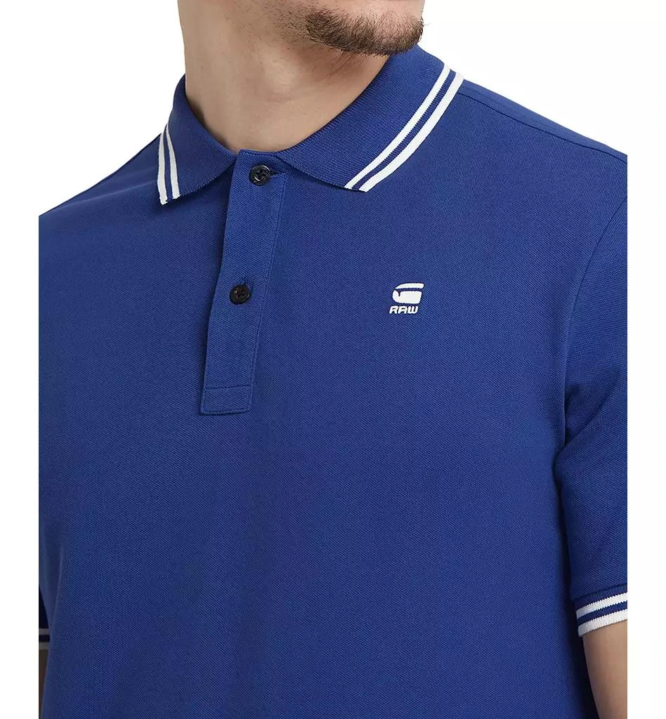 G-Star Raw Men's Dunda Slim-Fit Tipped Polo Shirt 4