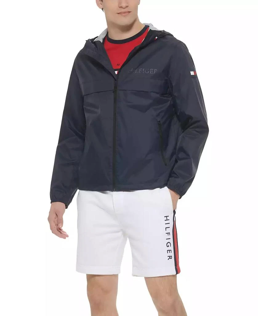Tommy Hilfiger Men
s Stretch Hooded Zip-Front Rain Jacket 5