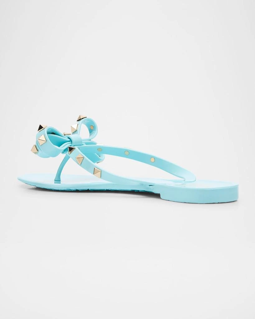 Valentino Rockstud Jelly Bow Thong Sandals 4