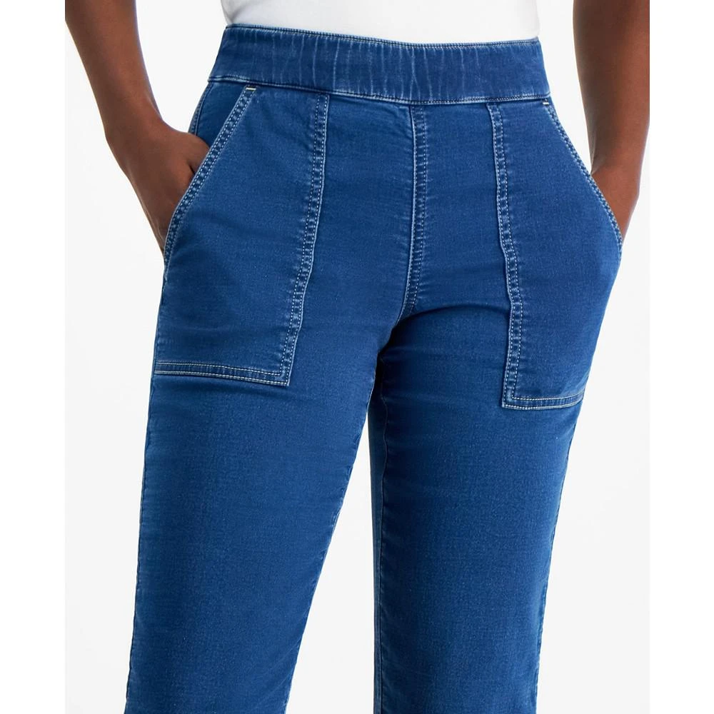 Style & Co Women's Mid-Rise Pull-On Straight-Leg Jeans, Created for Macy's 4