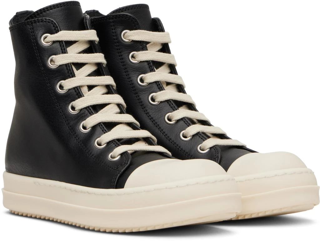 Rick Owens Kids Black Hollywood Sneaks Sneakers 4
