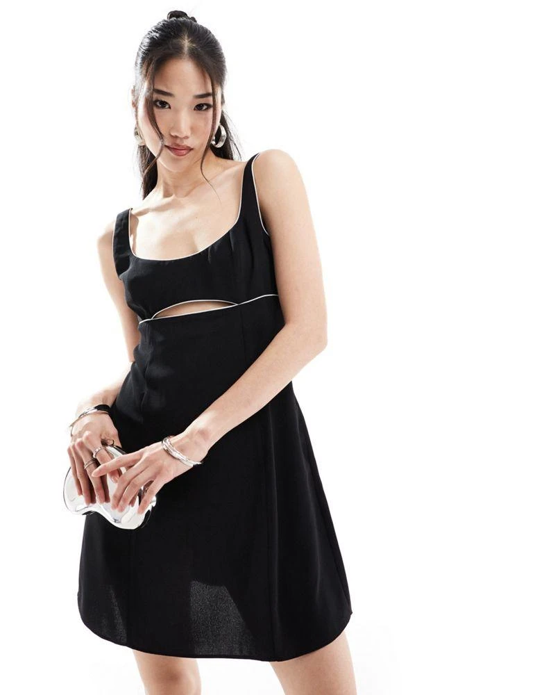 asos black shift dress INDA TULLE JERSEY DRESS IN BLACK | CULT MIA