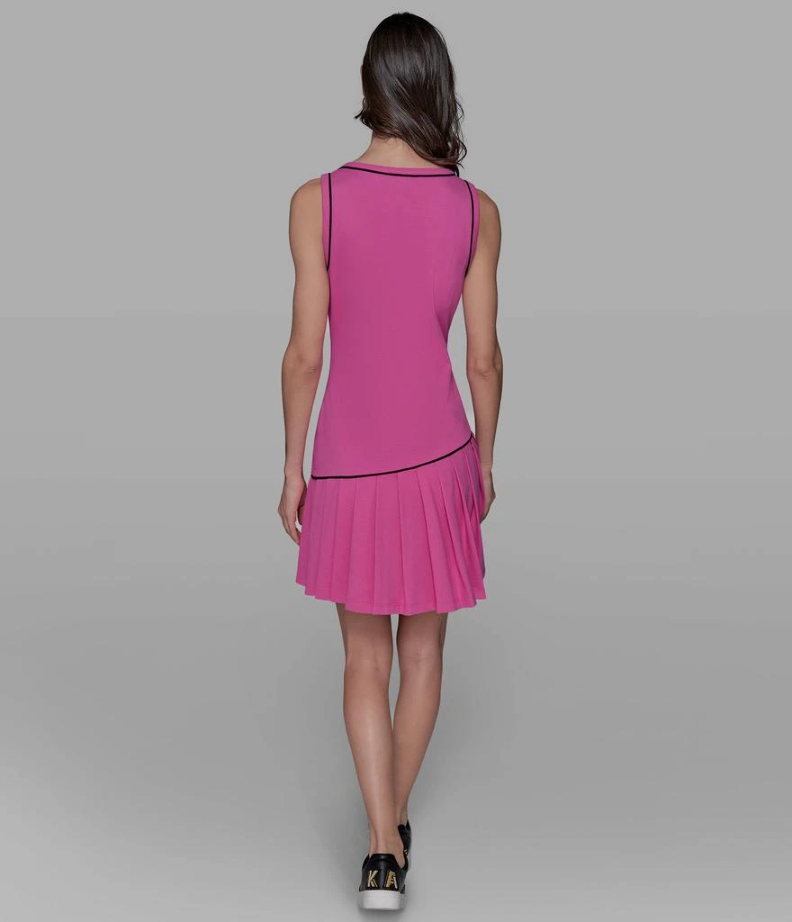 Women's Pleated Tennis Dress | Pink | Karl Lagerfeld Paris