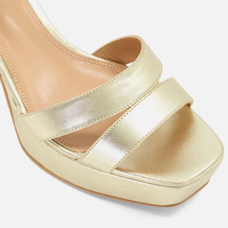Dune DUNE LONDON WOMEN'S MOLTEN LEATHER MID-PLATFORM SANDALS 3
