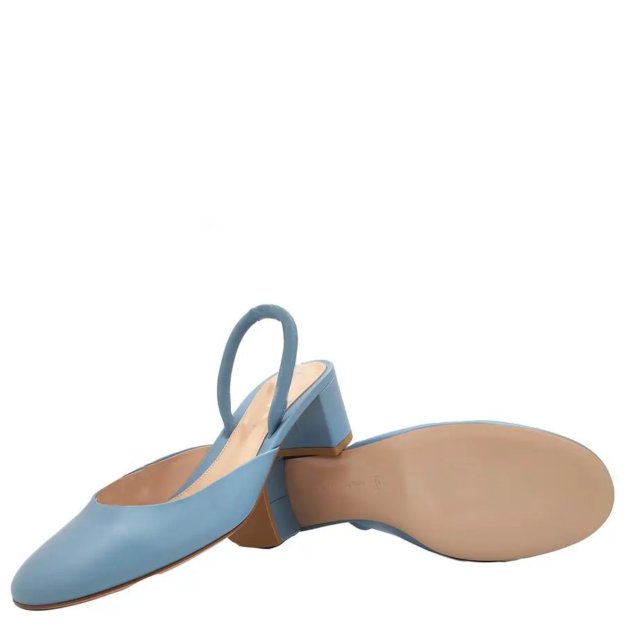 Gianvito Rossi Gianvito Rossi Tivoli Leather Slingback Pumps, Brand Size 39 ( US Size 9 ) 2
