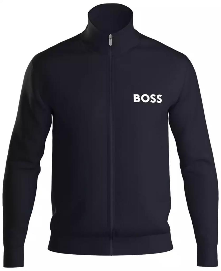 Hugo Boss Hugo Men's Ease Logo-Print Full-Zip Terry Jacket