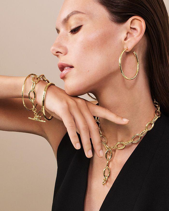 Ippolita 18K Yellow Gold Classico Hammered Extra Large Hoop Earrings