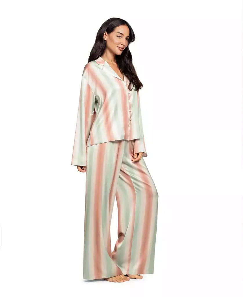 Midnight Bakery Women
s Collared Sleep Top 
Pants, 2-Piece Set 3