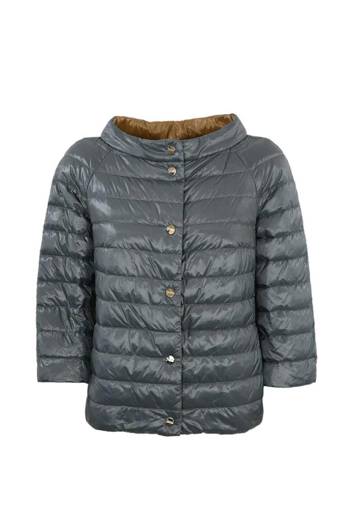 Herno Reversible Down Jacket With 3/4 Sleeves 1