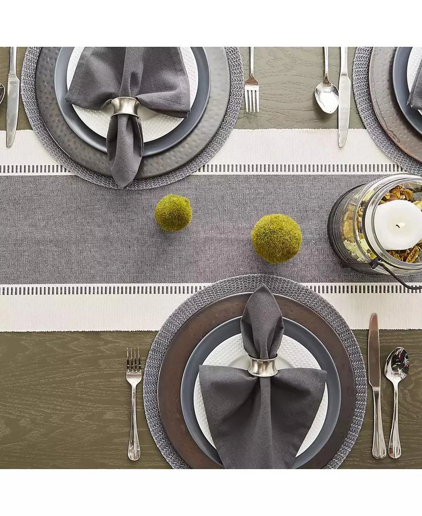 Design Imports Mineral Dobby Stripe Table Runner, 13" x 72" 3