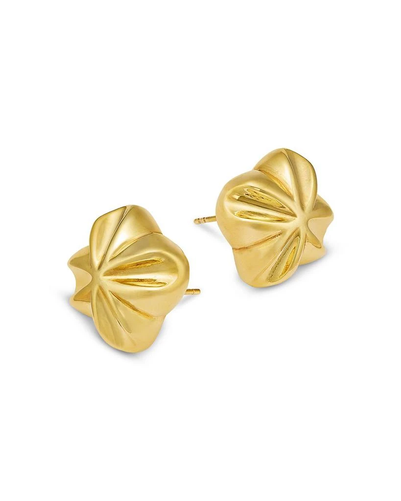 Bloomingdale's Fine Collection Flower Button Stud Earrings in 14K Yellow Gold 3