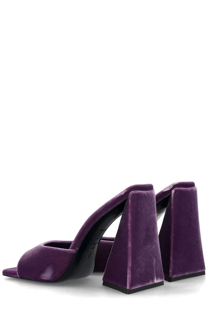 The Attico The Attico Devon Velvet Heeled Mules 4