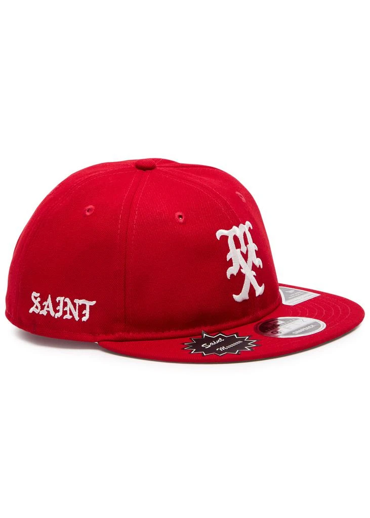 SAINT MXXXXXX X New Era logo cotton snapback cap - Hats - BeyondStyle