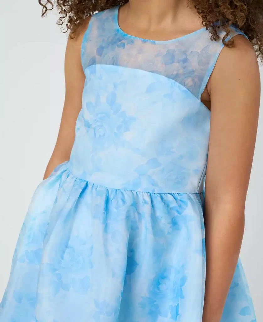 Rare Editions Toddler and Little Girls Floral Organza Social Dress 4