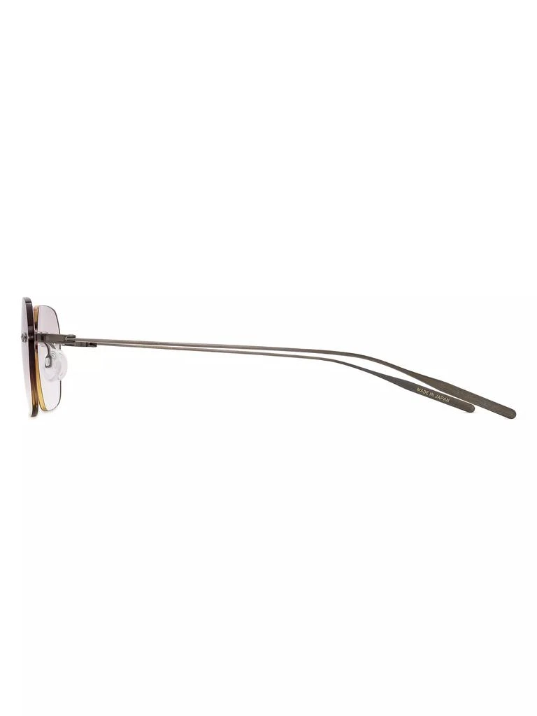 Barton Perreira Rimless Louie 51MM Rectangular Sunglasses 3