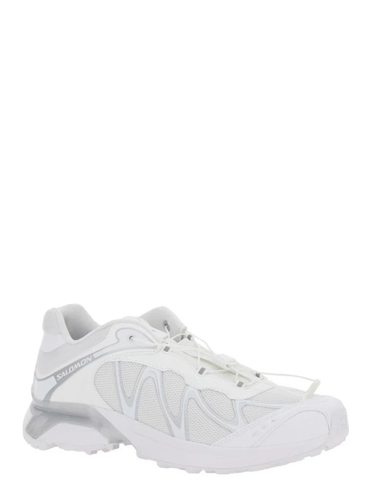 Salomon 'Xt-Whisper' White Sneakers With Printed Logo On The Side And Drawstring Closure In Fabric Unisex 2
