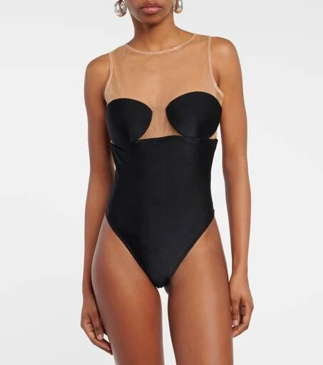 Adriana Degreas Hands tulle bodysuit 3