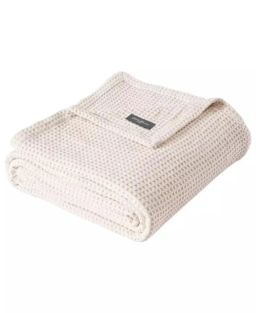 Eddie Bauer Solid Waffle Cotton Reversible Blanket 1