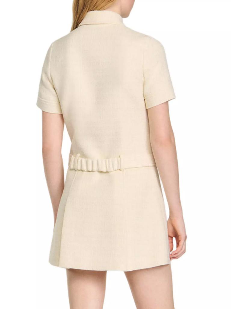 Sandro Short Tweed Dress - Dresses & Skirts - Free Shipping